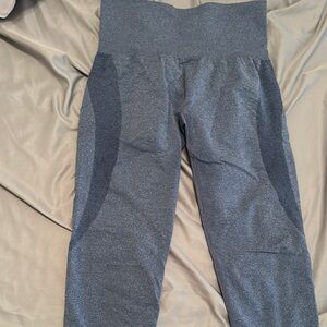 NVGTN Blue Seamless Leggings High-Rise Performance